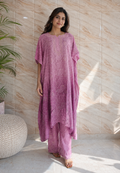 Rose Pink Chikankari Kaftan